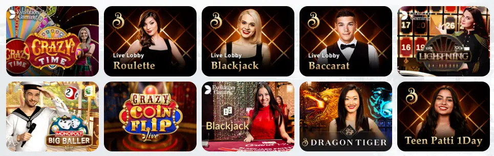 Giochi da casinò dal vivo PlaceBet Casino