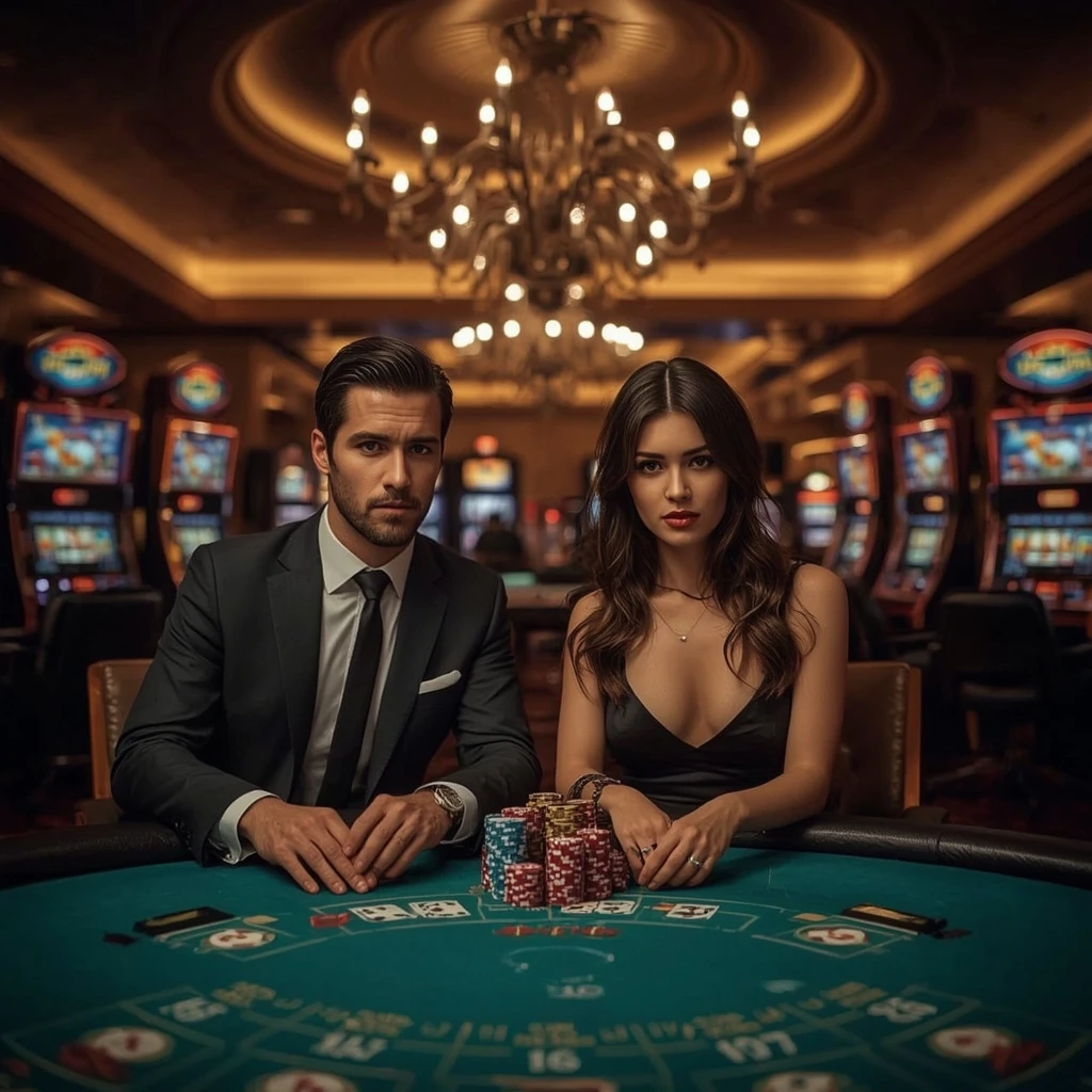 Due giocatori di poker in un PlaceBet Casino